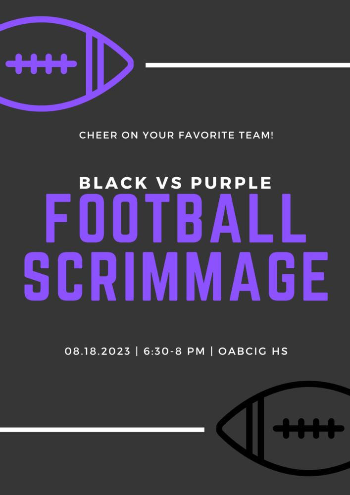 Football Scrimmage Flyer