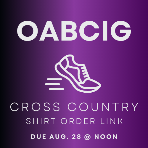 Cross country shirt order
